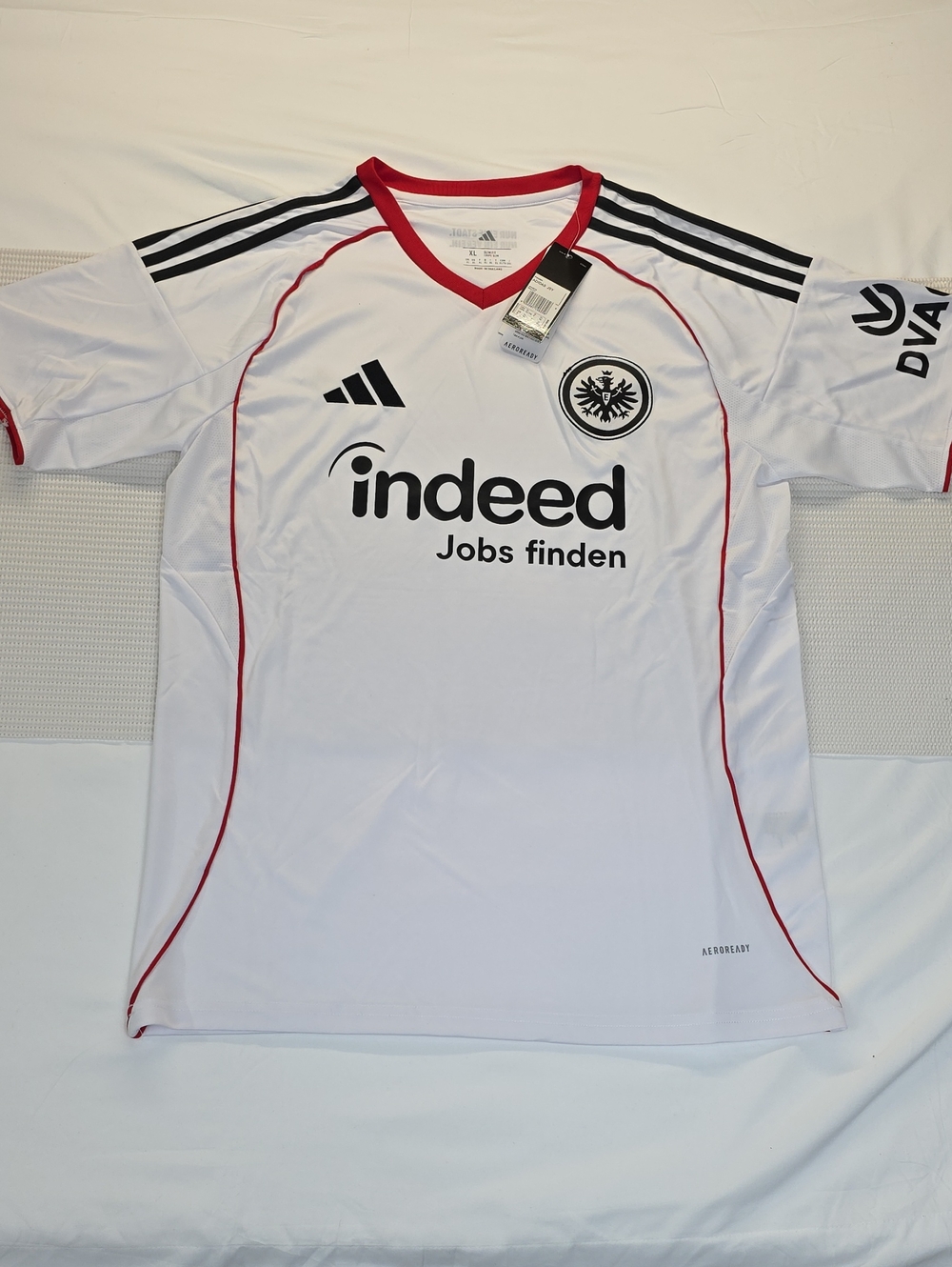 Adidas Eintracht Frankfurt Home Jersey - White/Red XL